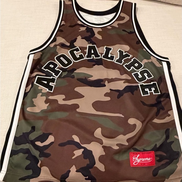 Supreme Apocalypse Red and Camouflage Tank Top